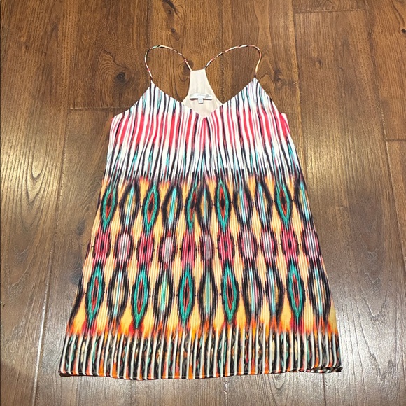 Lavender Brown Multicolor Backless Dress - Picture 1 of 4